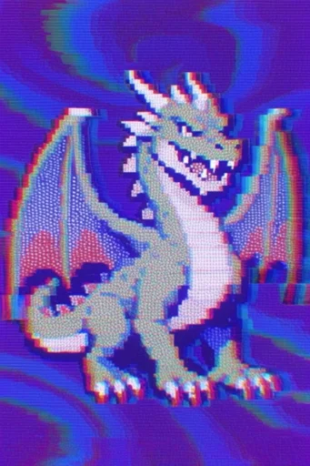 Hyper-Saturated Glitch Nostalgia style reference image — VHS tracking distortion