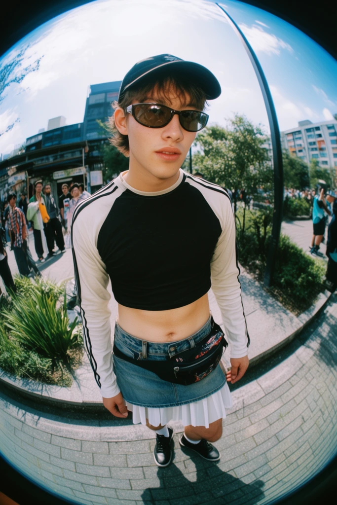 Distorted Urban Nostalgia style AI image example 2