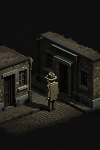 Isometric Voxel Narratives style reference image — isometric 3D voxel art