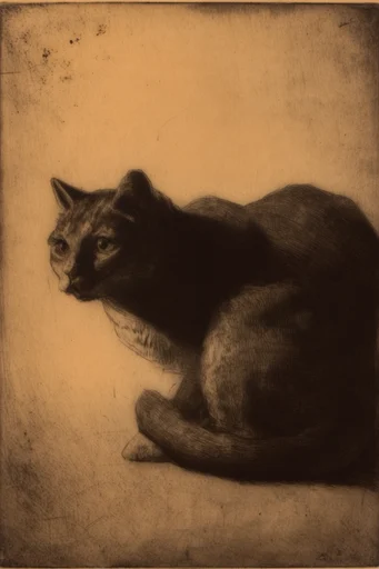 Monochromatic Symbolist Noir style reference image — symbolist atmosphere