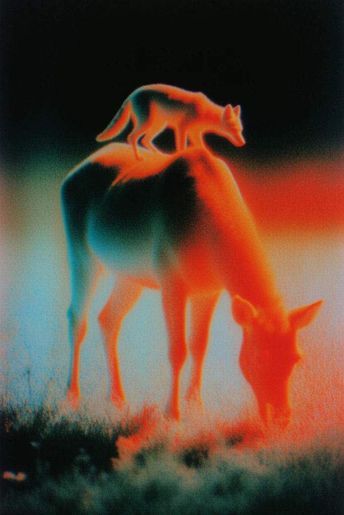 Spectral Thermal Noir style AI image example 3