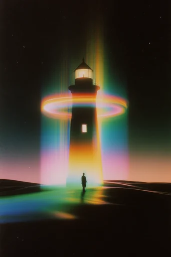 Prismatic Nocturnal Minimalism style reference image — nocturnal silhouette