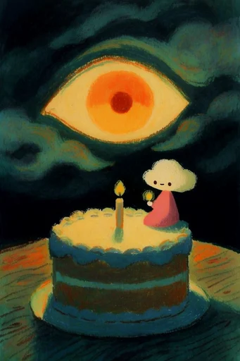 Luminous Cosmic Folklore style reference image — mystical folklore