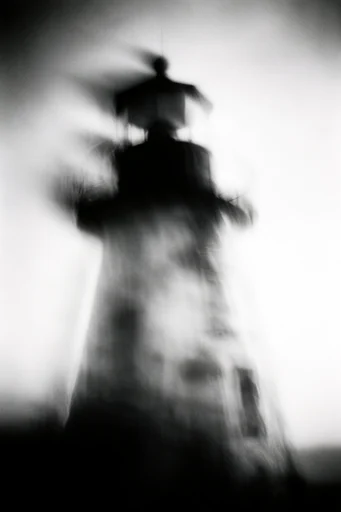 Spectral Monochrome Motion style reference image — ghostly silhouette
