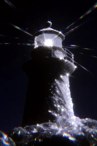 Prismatic Astral Dispersion style reference image — shattered glass refraction