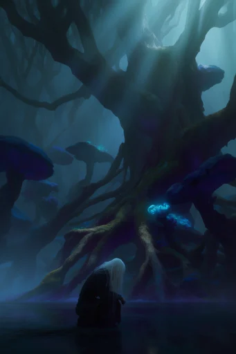 Bioluminescent Abyssal Mysticism moodboard — generate AI images in this style