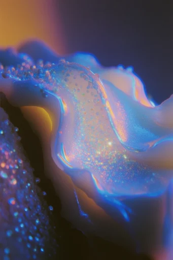 Luminescent Macro Biometrics style reference image — surreal organic detail