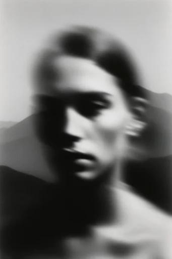 Ethereal Noir Pictorialism style reference image — monochromatic