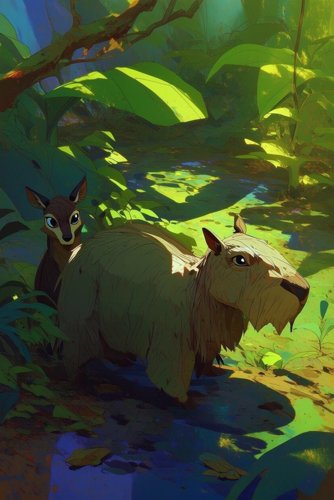 Vibrant Solar Wilderness style AI image example 2