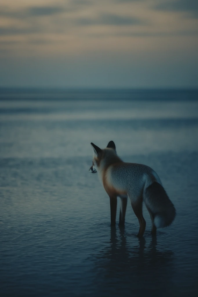 Ethereal Blue Solitude style AI image example 3