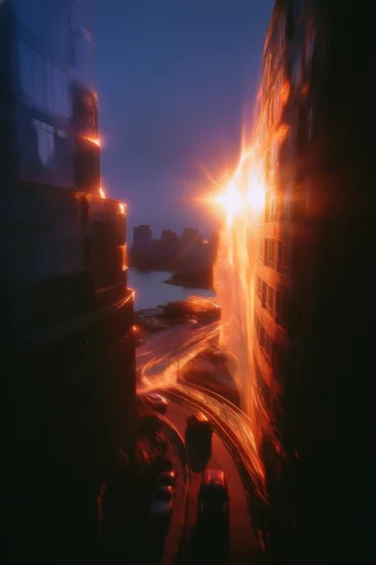 Luminous Nocturnal Silhouette style reference image — glowing rim light