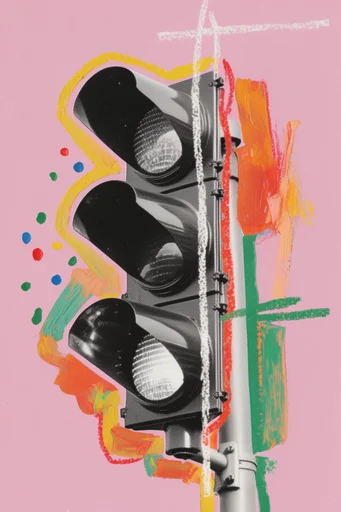 Vibrant Mixed-Media Collage style reference image — high-contrast photography