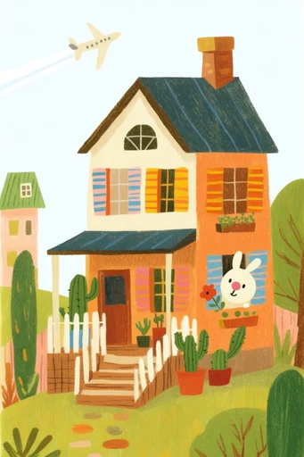 Cozy Whimsical Storybook style AI image example 4