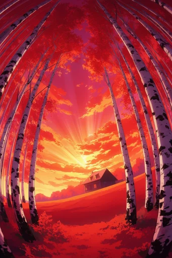 Luminous Crimson Canopy style AI image example 4