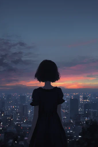 Melancholic Twilight Horizons style reference image — melancholic atmosphere