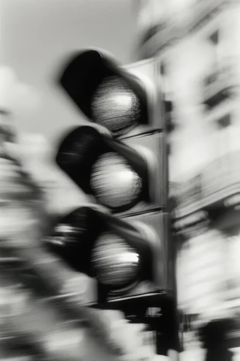 Spectral Kinetic Noir style reference image — dynamic shutter drag