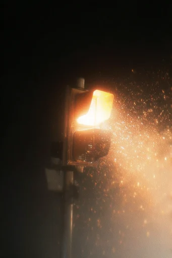 Luminous Nocturnal Chiaroscuro style reference image — bioluminescent particles