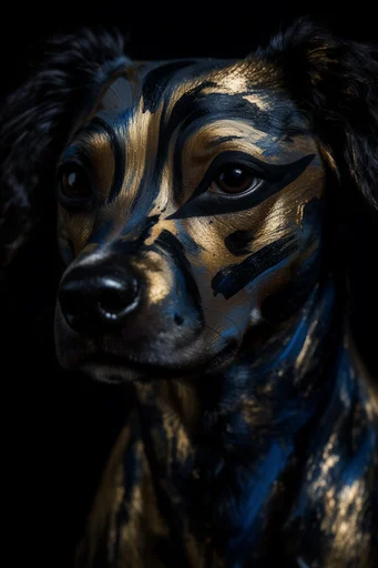 Gilded Chiaroscuro Expressionism style reference image — avant-garde artistry