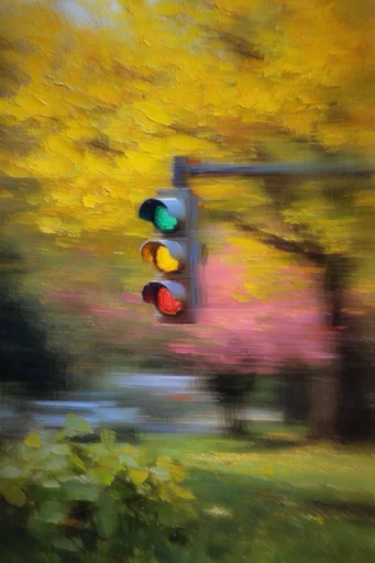 Luminous Impressionist Motion style reference image — dynamic motion blur