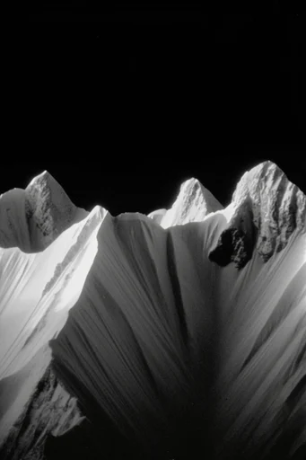 Stark Cosmic Noir style reference image — monochromatic astrophotography