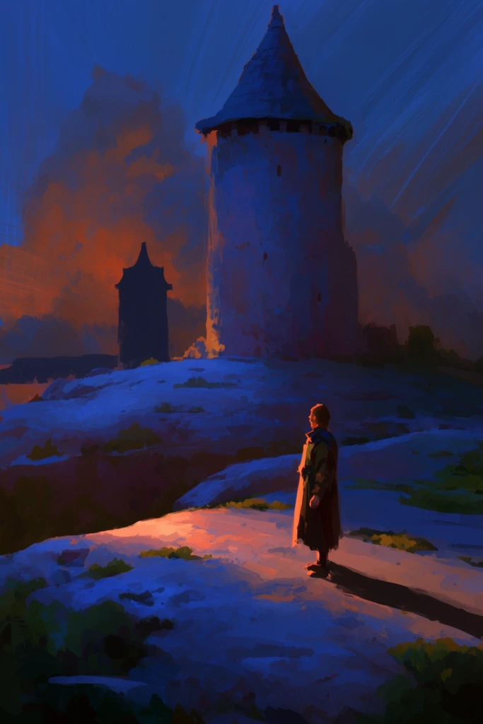 Celestial Solitude Landscapes style AI image example 1