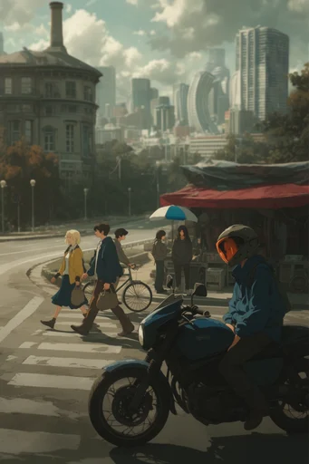 Gritty Cinematic Realism style reference image — cinematic digital painting