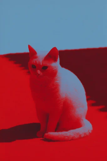 Surreal Infrared Minimalist style reference image — stark graphic shadows
