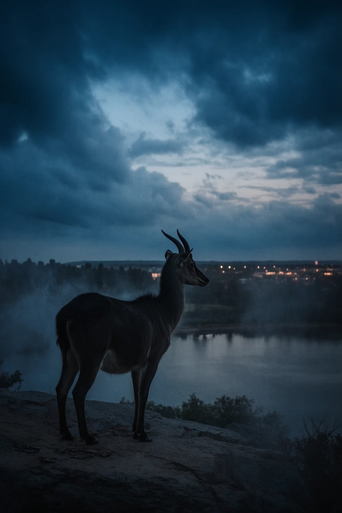 Luminous Melancholic Twilight style AI image example 3