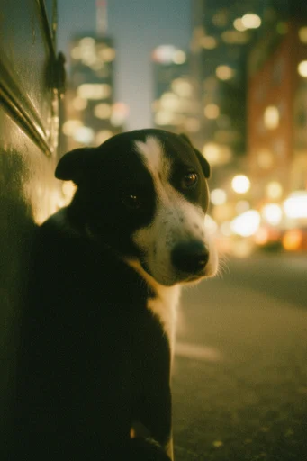 Cinematic Urban Nocturne style reference image — cinematic 35mm film grain
