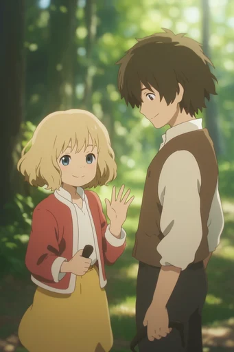 Luminous Whimsical Nostalgia style reference image — golden hour lighting