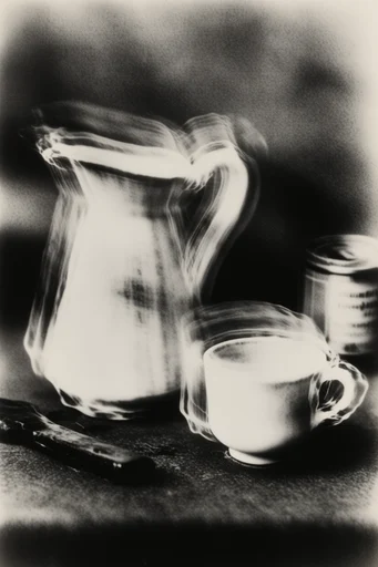 Spectral Scientific Surrealism style reference image — vintage photogram