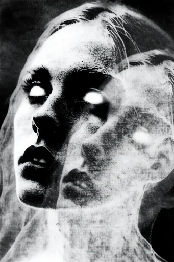 Monochrome Analog Disturbance style reference image — stark silhouette