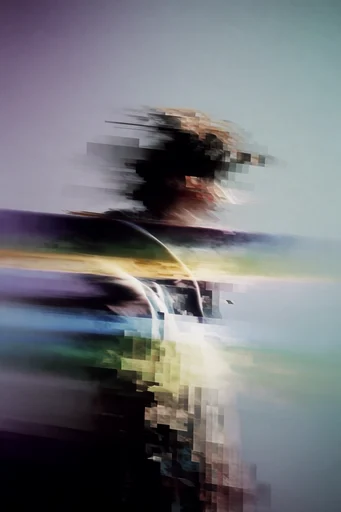 Prismatic Digital Fragmentation style reference image — pixel sorting