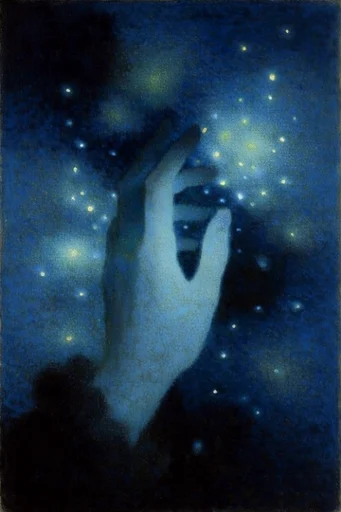 Luminous Abyssal Mysticism style reference image — nocturnal dreamscape
