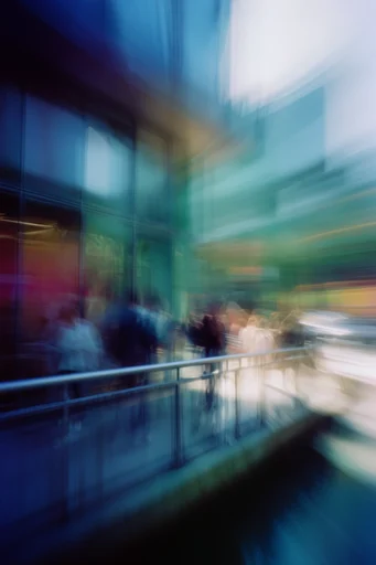 Kinetic Liquid Impressionism style reference image — intentional camera movement