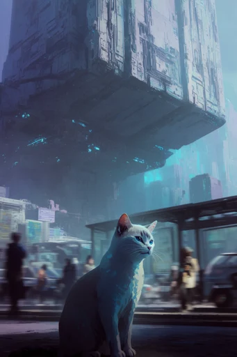 Monolithic Cyber-Brutalist Horizon style reference image — retro-futuristic cyberpunk architecture