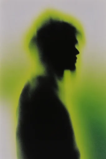 Radioactive Noir Surrealism style reference image — ink bleed effect