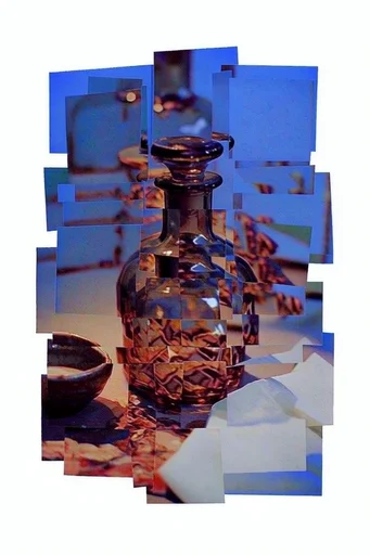 Fragmented Digital Brutalism style reference image — datamoshing