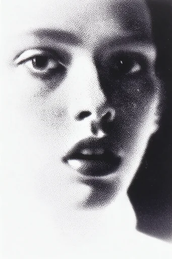 Monochrome Stipple Noir moodboard — generate AI images in this style