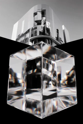 Prismatic Refraction Futurism style reference image — chromatic dispersion