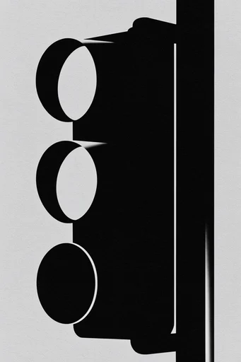 Monochrome Brutalist Minimalism style reference image — high-contrast minimalism