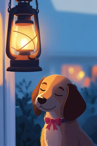 Cozy Twilight Whimsy style reference image — magical fantasy landscape