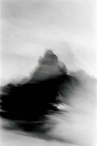 Ethereal Monochrome Motion style reference image — monochrome motion blur