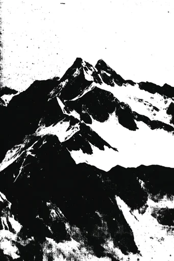 Raw Post-Punk Minimalism style reference image — high-contrast monochrome