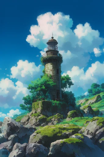 Ethereal Anime Vistas style reference image — hand-painted digital style