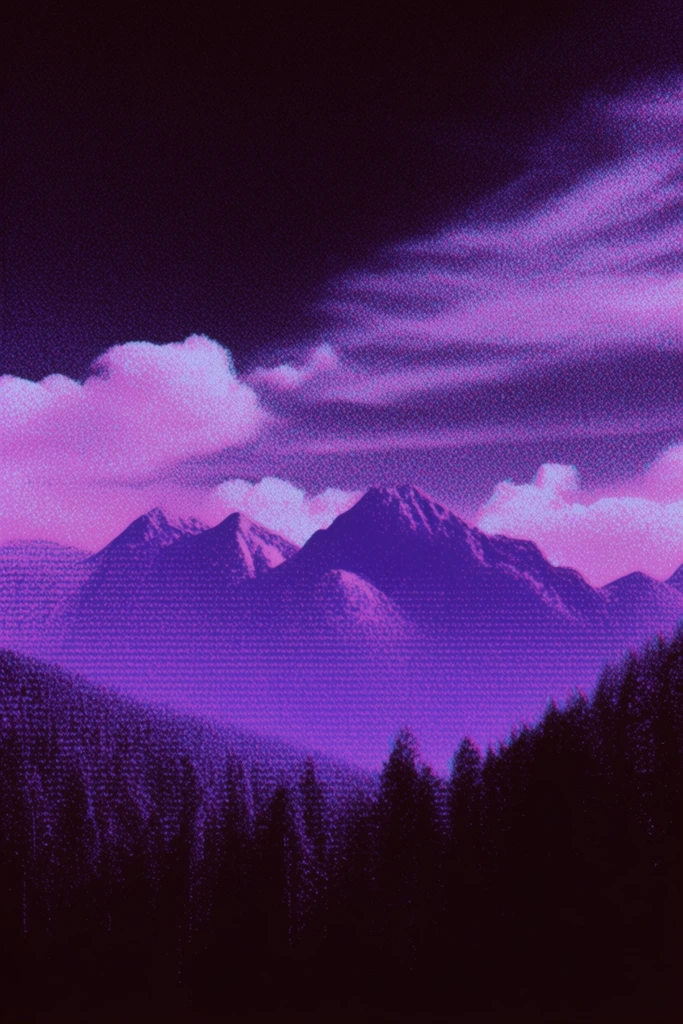 Neon Nocturnal Lo-Fi style AI image example 2