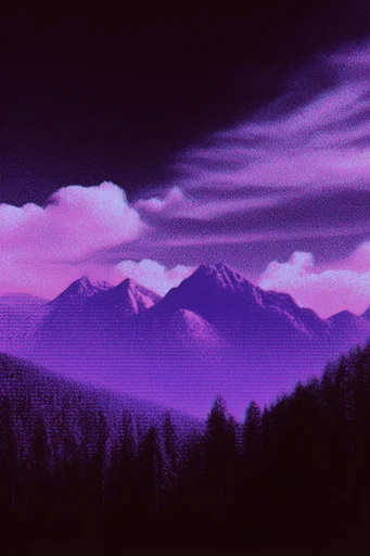 Neon Nocturnal Lo-Fi style AI image example 2