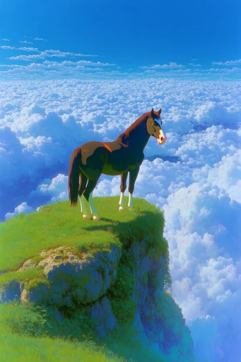 Luminous Anime Horizon style AI image example 3