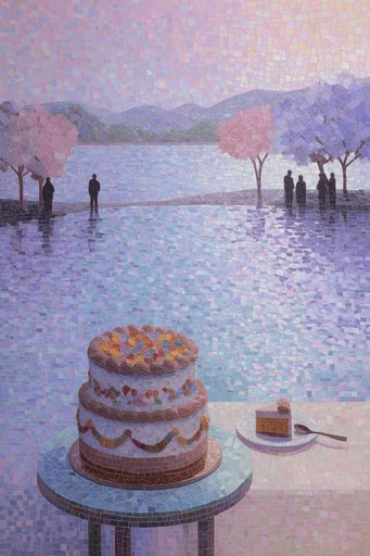 Ethereal Mosaic Impressionism style reference image — soft gradient transitions