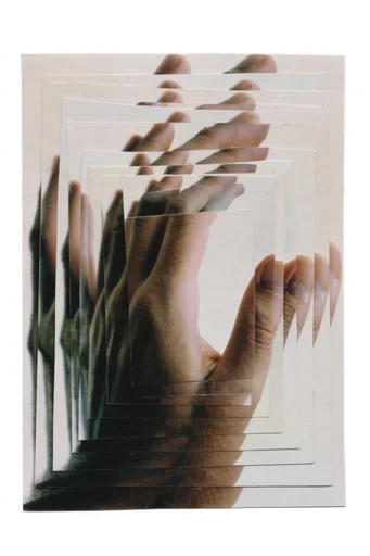 Fragmented Analog Deconstruction style reference image — tactile paper texture